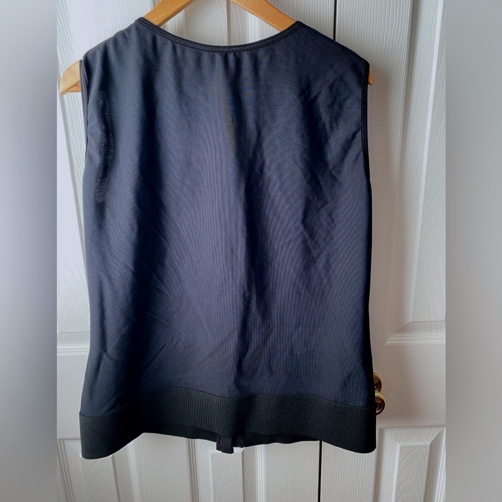 Marena RECOVERY Black‎ Sleeveless Full-Zip Adjustable Shoulders Vest SZ 2XL - Picture 2 of 8